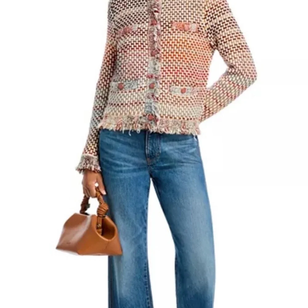 Veronica Beard Brown and Cream Knit Cardigan size M - Picture 2 of 7